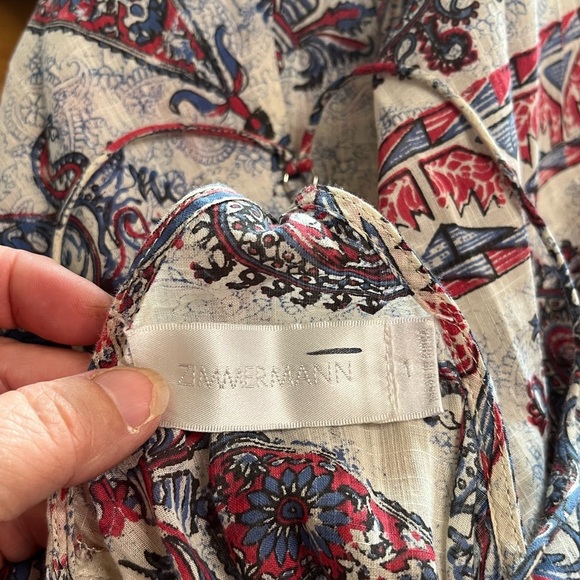 GUC Zimmermann- Paisley Halter Maxi Dress. Size 1/ US Small - Picture 3 of 7